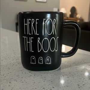 Rae Dunn Black 'Here for the Boos' Mug